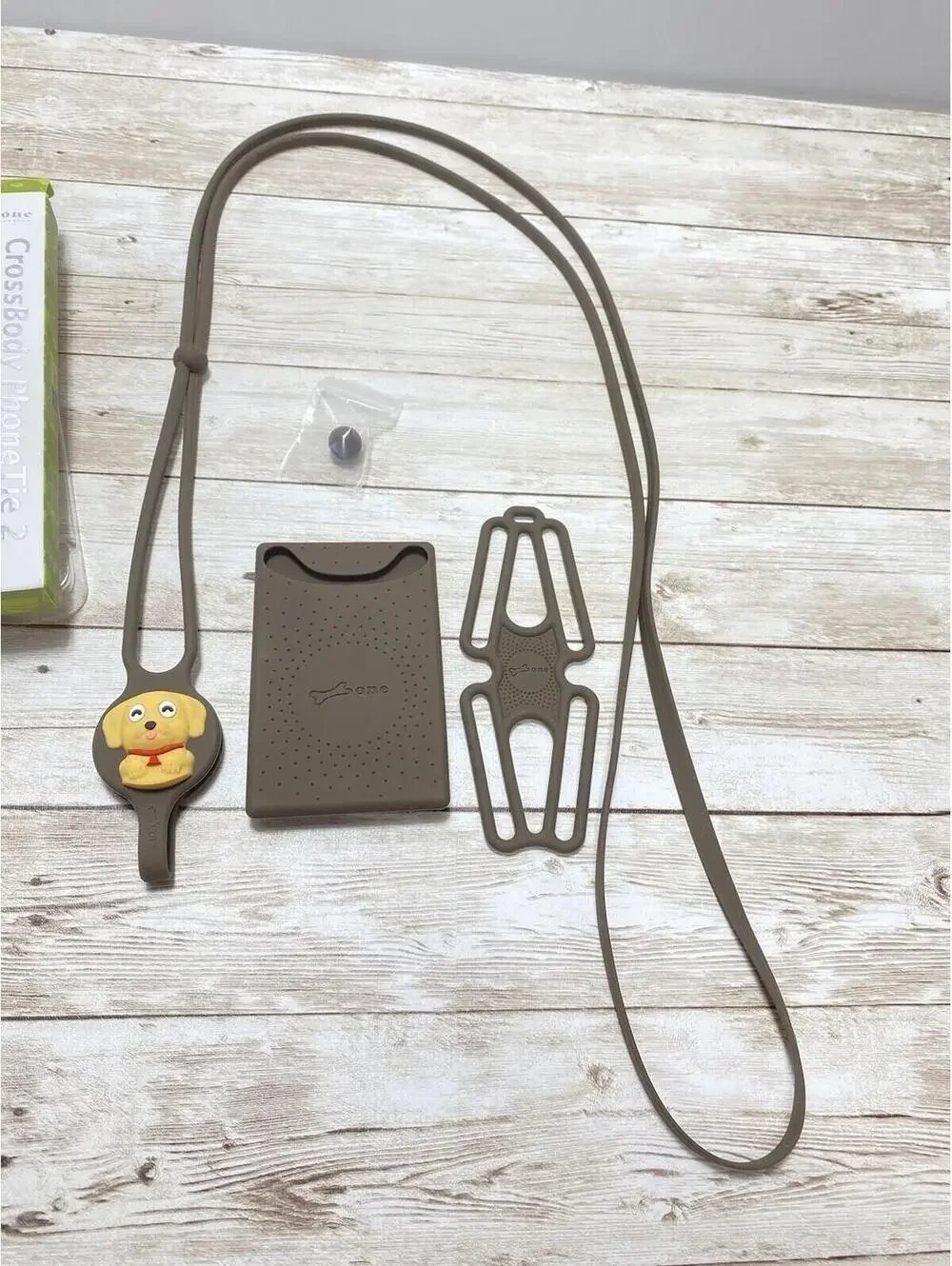 Hands-Free iPhone Crossbody Phone Holder Multifunction Card Holder Cute Dog Desi